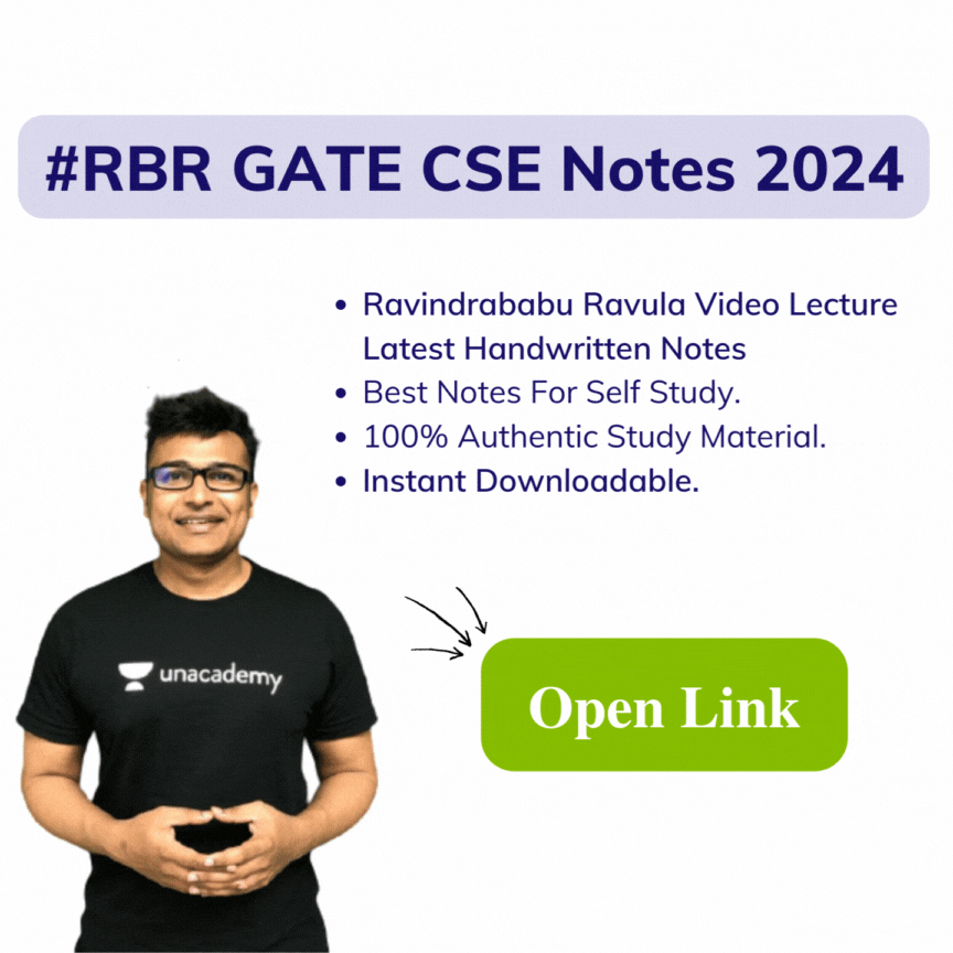 Ravindrababu |Ravula GATE CSE Handwritten Notes For GATE 2024